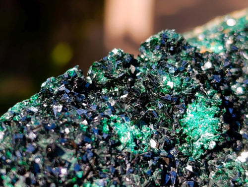 Natural Crystalline Malachite Specimens x 2 From Tenke Fungurume, Congo - Toprock Gemstones and Minerals 