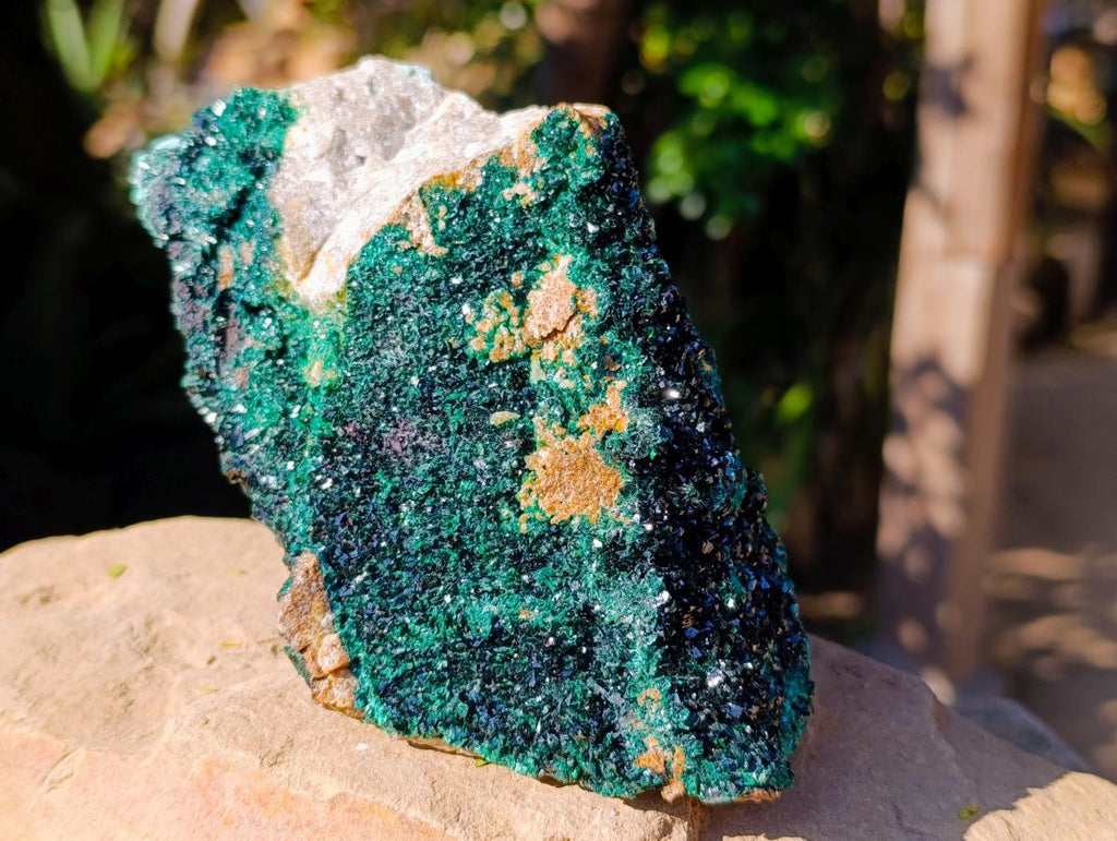 Natural Crystalline Malachite Specimens x 2 From Tenke Fungurume, Congo - Toprock Gemstones and Minerals 