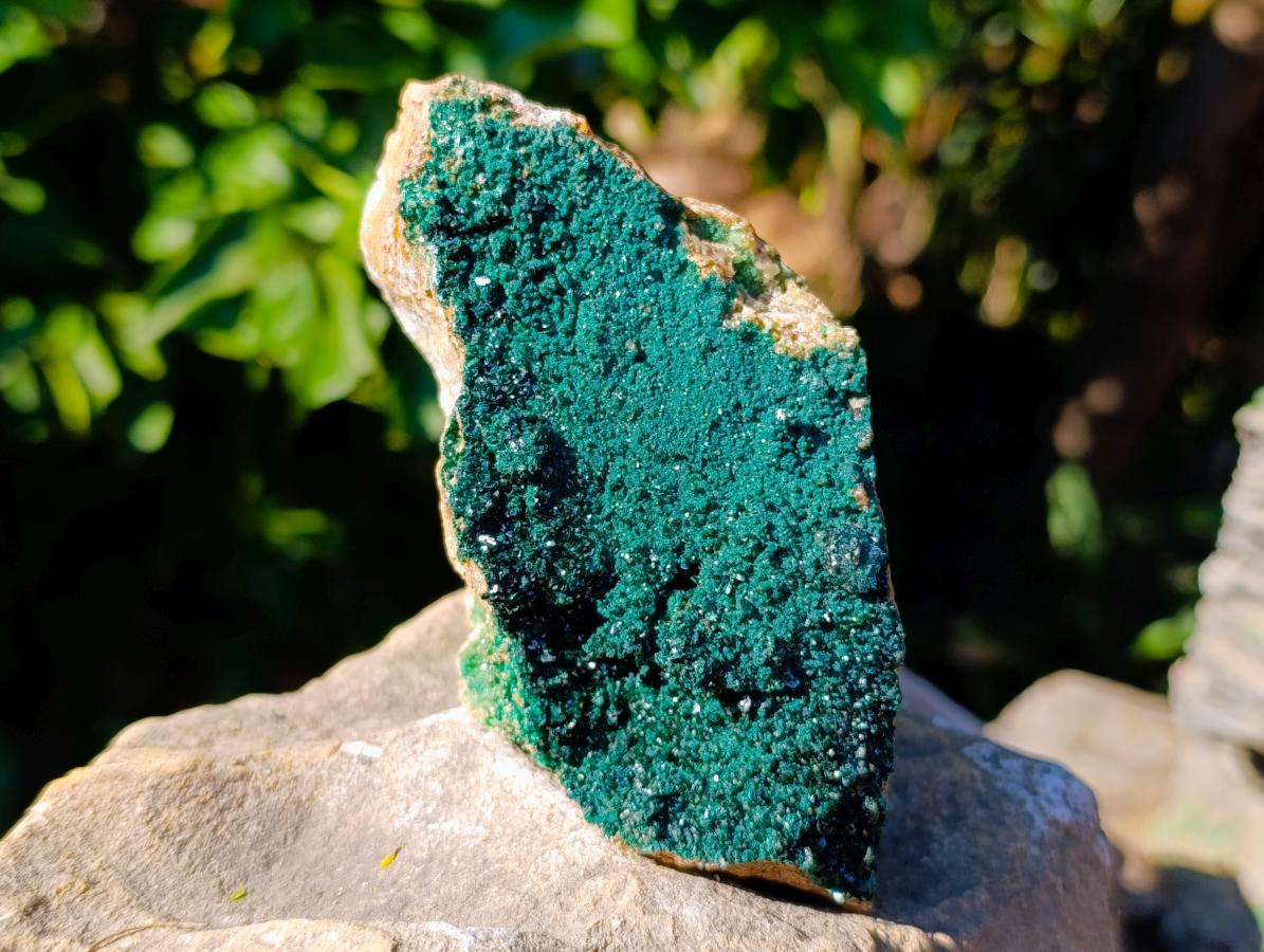 Natural Crystalline Malachite Specimens x 2 From Tenke Fungurume, Congo - Toprock Gemstones and Minerals 