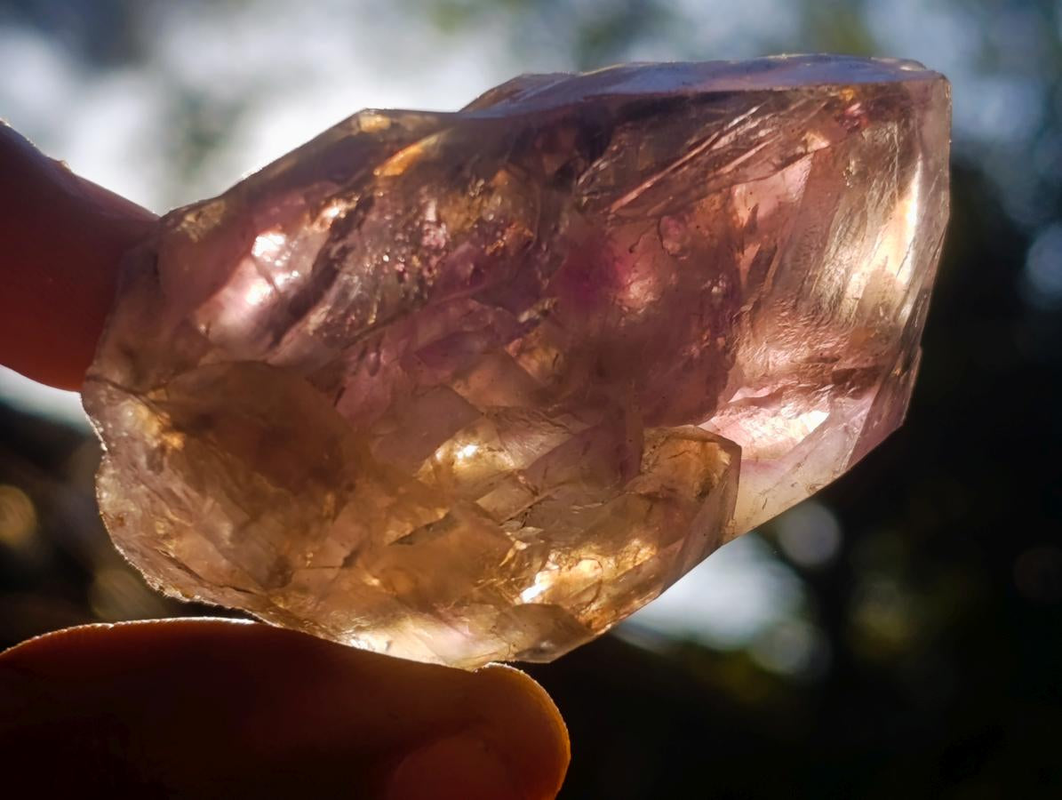 Natural Smokey Window Amethyst Crystals x 12 From Chiredzi, Zimbabwe - Toprock Gemstones and Minerals 