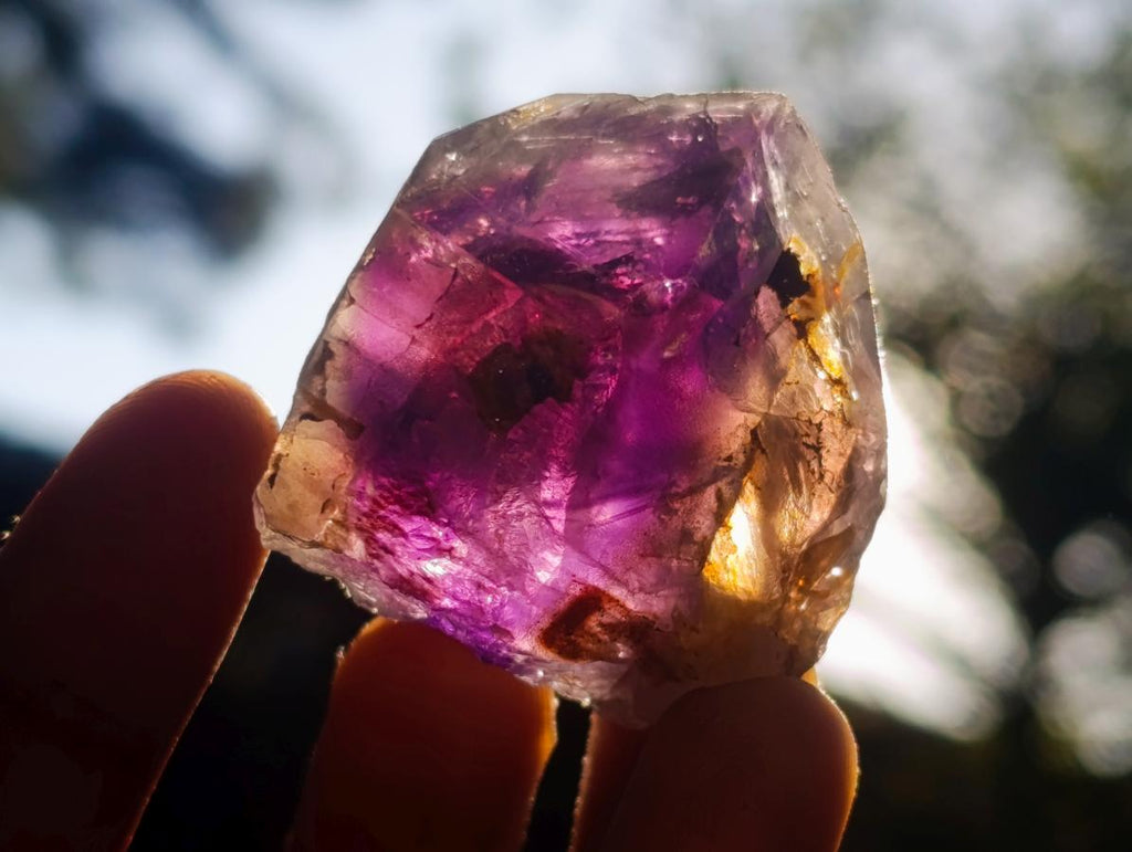 Polished Rare Purple Sunset Flash Labradorite Standing Free Forms x 2 From Madagascar - Toprock Gemstones and Minerals 