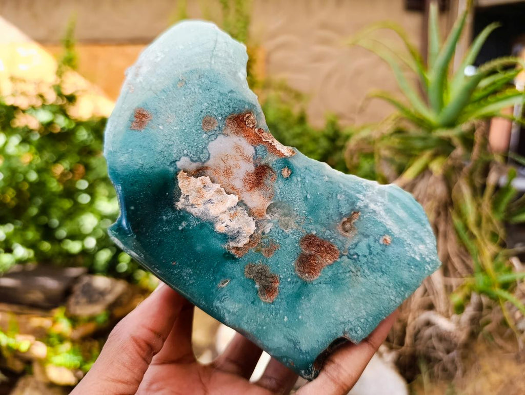 Polished On One Side Mtorolite Chrysoprase Plates x 2 From Mutorashanga, Zimbabwe - Toprock Gemstones and Minerals 