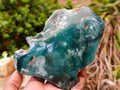 Polished On One Side Mtorolite Chrysoprase Plates x 2 From Mutorashanga, Zimbabwe - Toprock Gemstones and Minerals 