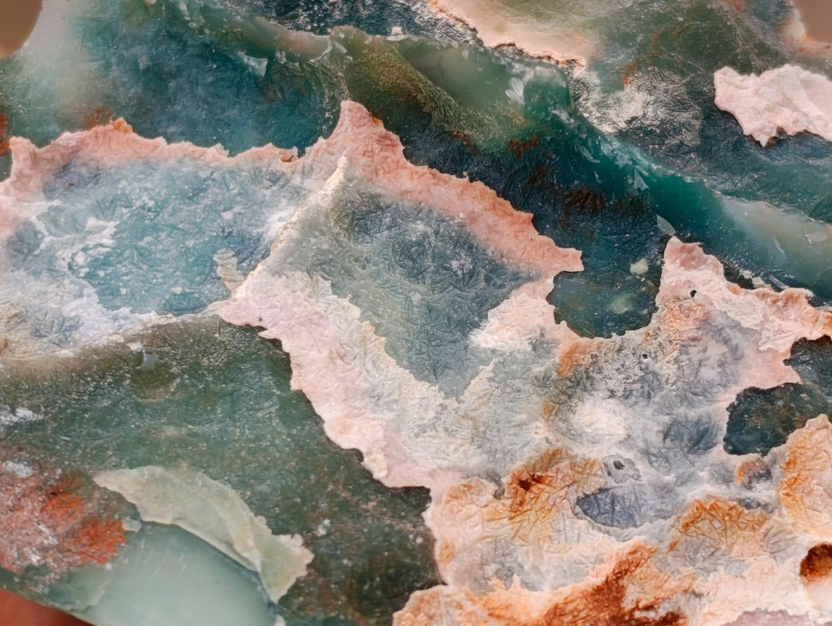 Polished On One Side Mtorolite Chrysoprase Plates x 2 From Mutorashanga, Zimbabwe - Toprock Gemstones and Minerals 