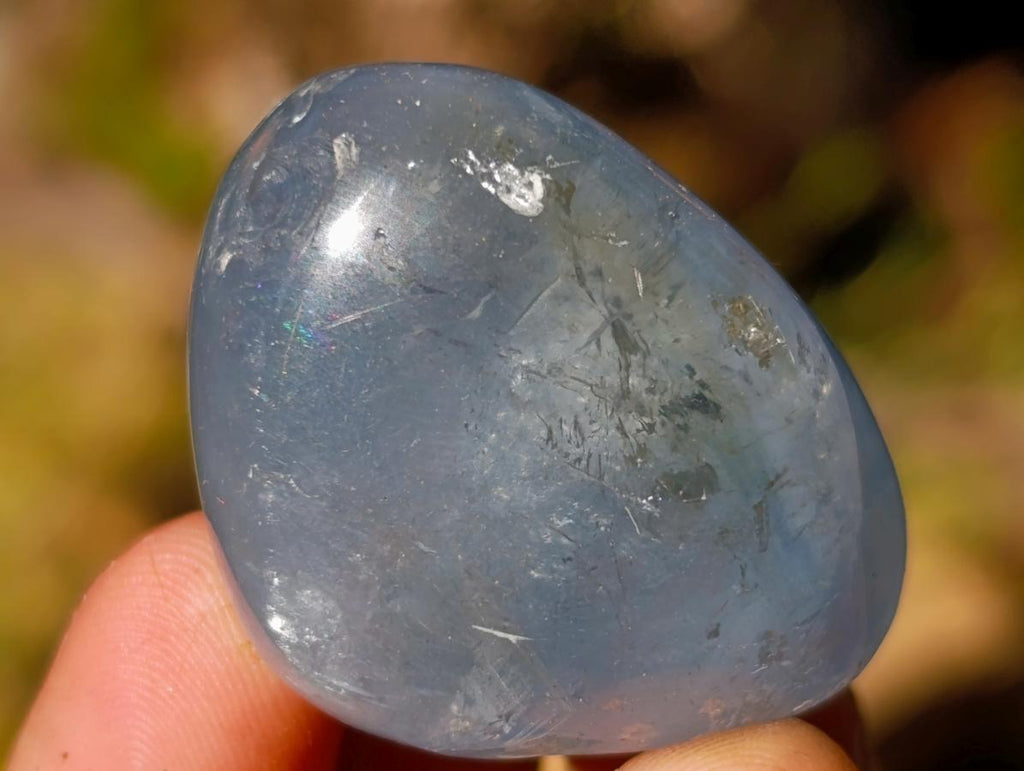 Polished Blue Celestite Free Forms x 20 From Sakoany, Madagascar - Toprock Gemstones and Minerals 