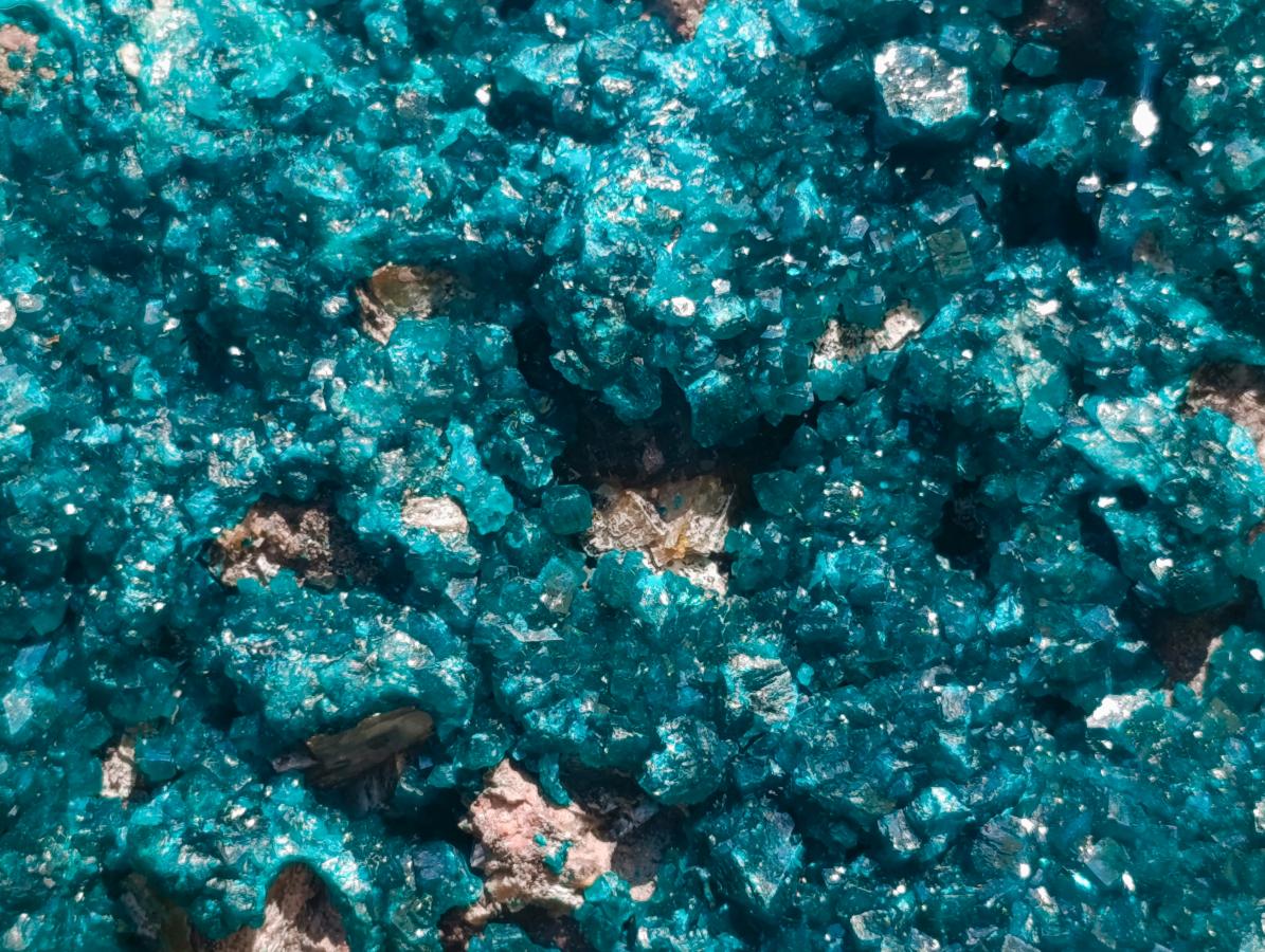 Natural XXL Dioptase on Dolomite Specimen x 1 From Tantara Mine, Congo - Toprock Gemstones and Minerals 