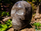 Hand Made XL Smokey Quartz Skull x 1 From Madagascar - Toprock Gemstones and Minerals 