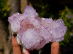 Natural Gemmy Amethyst Spirit Quartz Clusters x 4 From Boekenhouthoek, South Africa - Toprock Gemstones and Minerals 