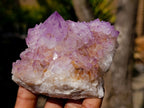 Natural Gemmy Amethyst Spirit Quartz Clusters x 4 From Boekenhouthoek, South Africa - Toprock Gemstones and Minerals 