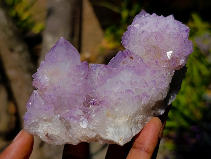 Natural Gemmy Amethyst Spirit Quartz Clusters x 4 From Boekenhouthoek, South Africa - Toprock Gemstones and Minerals 
