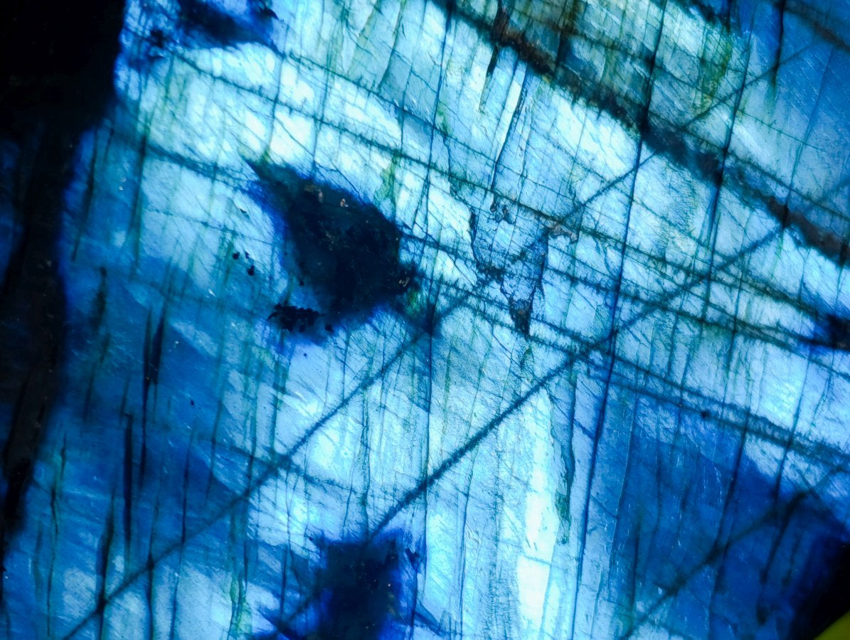 Polished Labradorite Standing Free Forms x 2 From Madagascar - Toprock Gemstones and Minerals 