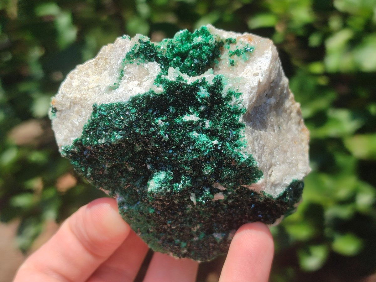 Natural Crystalline Malachite Specimens x 2 From Tenke Fungurume, Congo - Toprock Gemstones and Minerals 