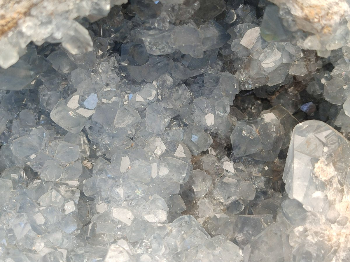 Natural XL Blue Celestite Geode Specimen x 1 From Sakoany, Madagascar - Toprock Gemstones and Minerals 