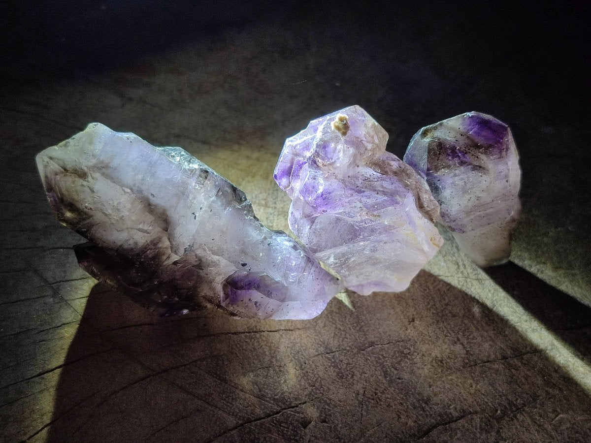 Natural Skeletal, Sceptre and Window Amethyst Crystals x 24 From Chiredzi, Zimbabwe - Toprock Gemstones and Minerals 