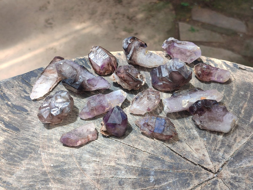 Natural Skeletal, Sceptre and Window Amethyst Crystals x 24 From Chiredzi, Zimbabwe - Toprock Gemstones and Minerals 