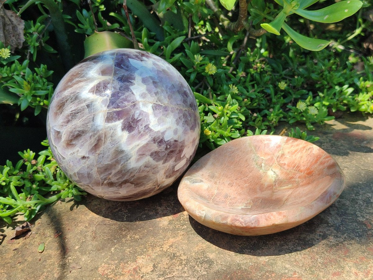 Polished Mixed Sphere and Bowl Set x 1 From Madagascar - Toprock Gemstones and Minerals 