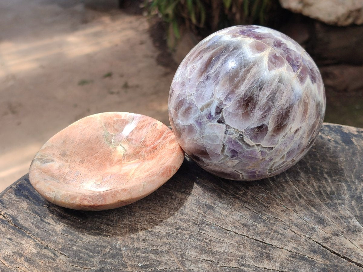 Polished Mixed Sphere and Bowl Set x 1 From Madagascar - Toprock Gemstones and Minerals 