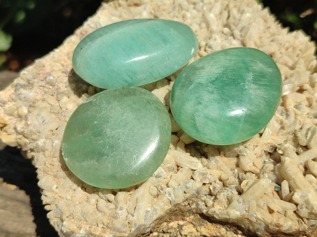 Polished Multi Mineral Galets x 12 From Madagascar - Toprock Gemstones and Minerals 