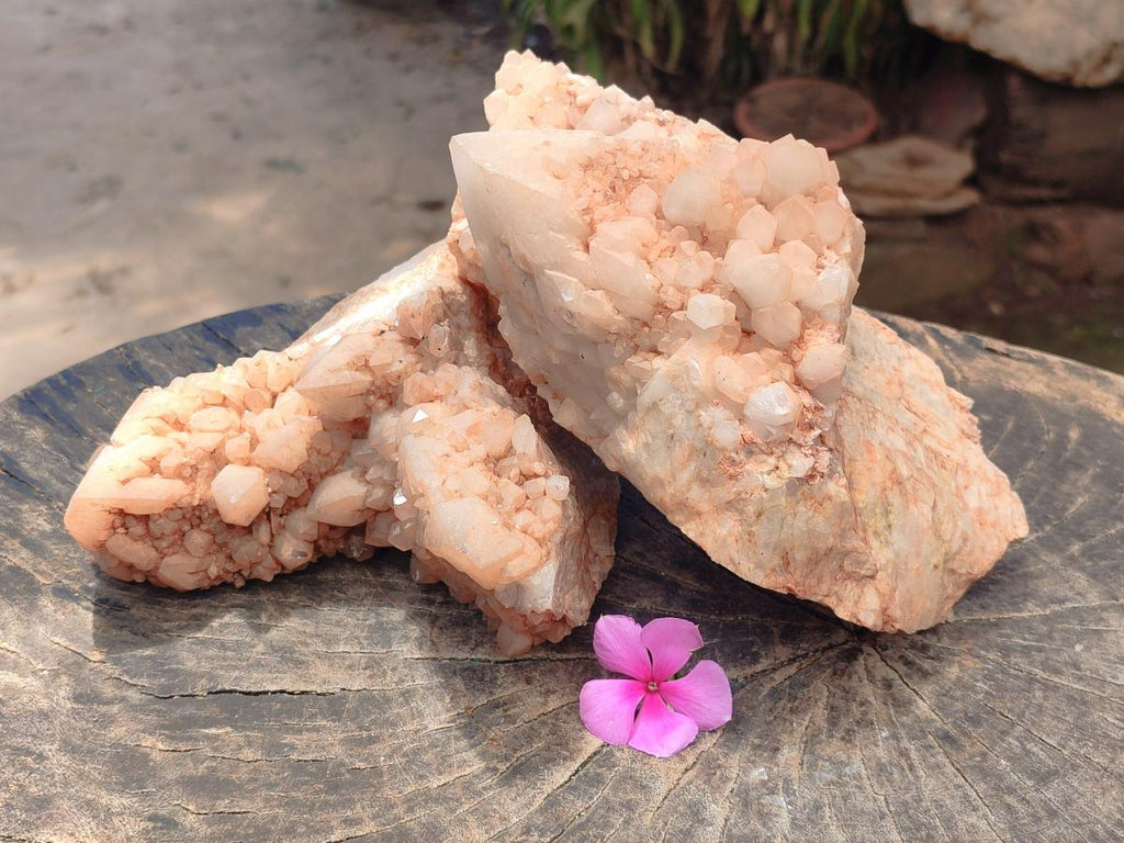 Natural Cascading Candle Quartz Crystals x 2 From Antsirabe, Madagascar - Toprock Gemstones and Minerals 