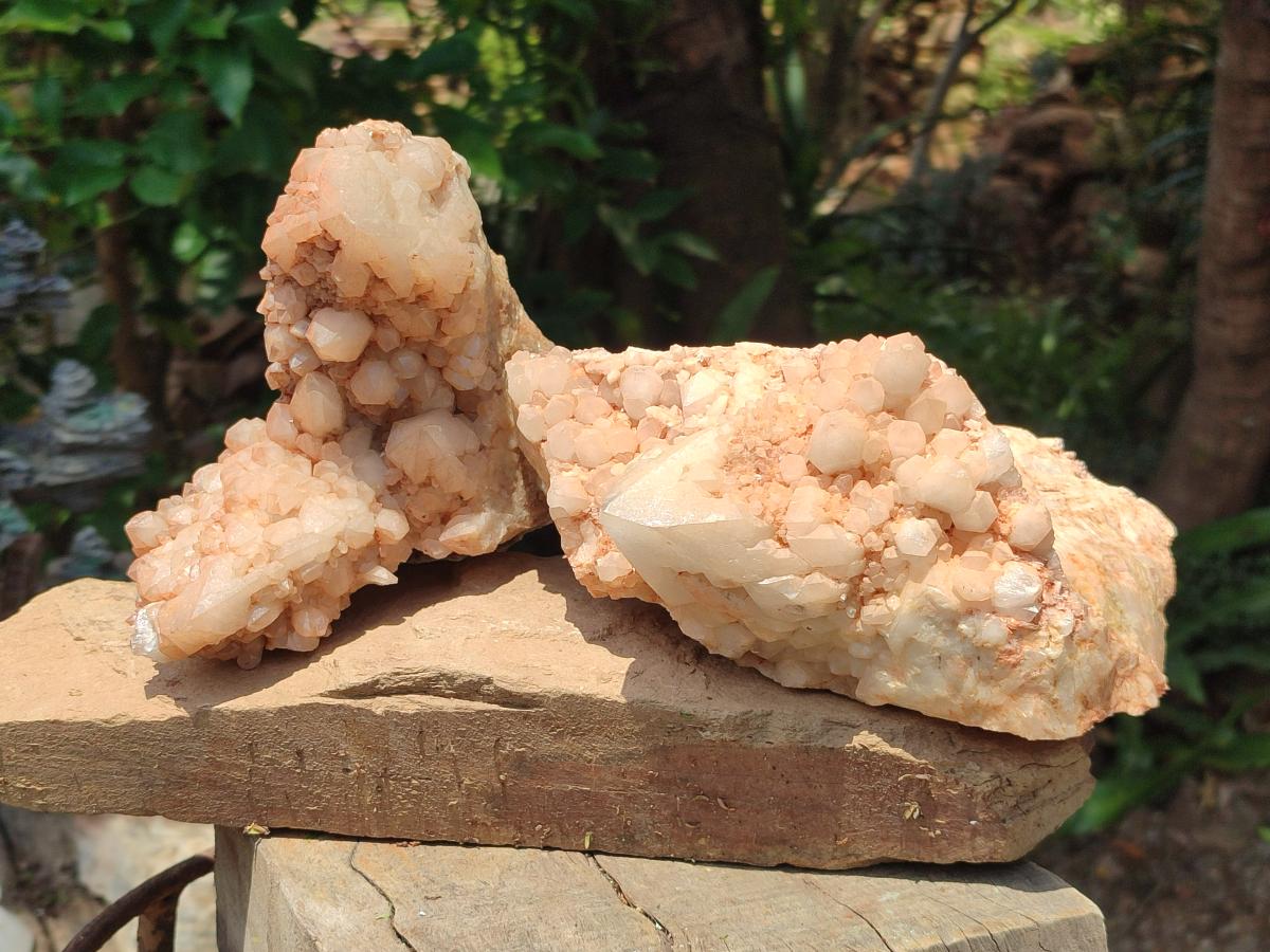 Natural Cascading Candle Quartz Crystals x 2 From Antsirabe, Madagascar - Toprock Gemstones and Minerals 