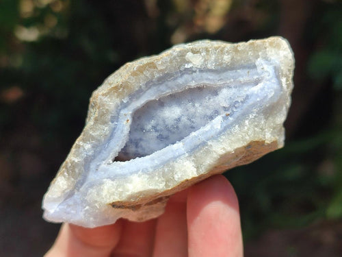 Natural Blue Lace Agate Clusters Specimens x 12 From Nsanje, Malawi - Toprock Gemstones and Minerals 