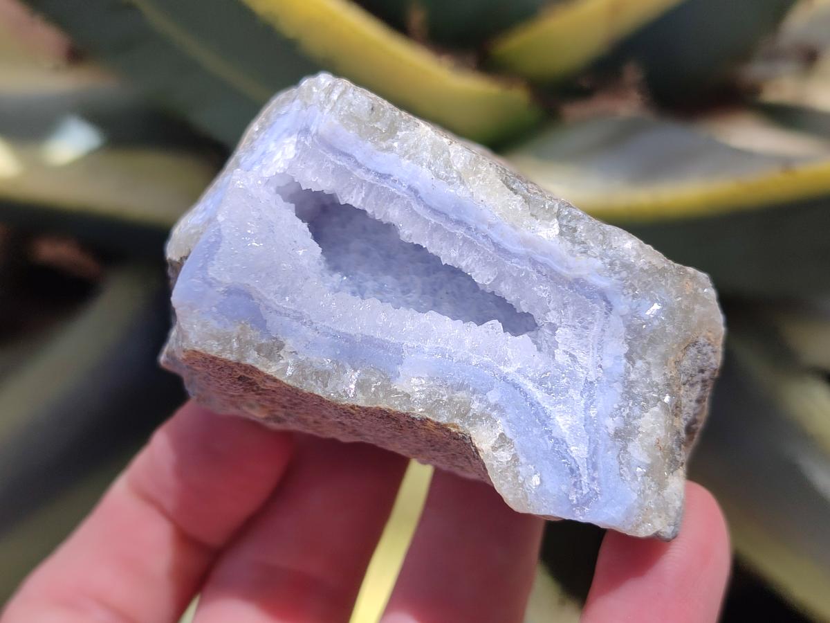 Natural Blue Lace Agate Clusters Specimens x 12 From Nsanje, Malawi - Toprock Gemstones and Minerals 