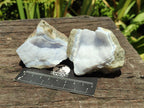 Natural Blue Lace Agate Clusters Specimens x 12 From Nsanje, Malawi - Toprock Gemstones and Minerals 