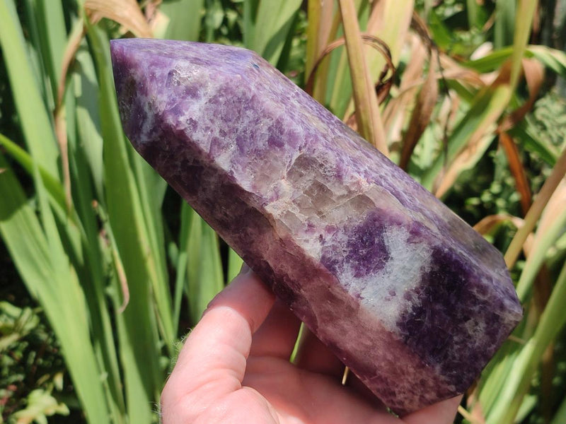 Polished Lepidolite With Pink Rubellite Tourmaline Display Crystals x 3 From Ambatondrazaka, Madagascar - Toprock Gemstones and Minerals 