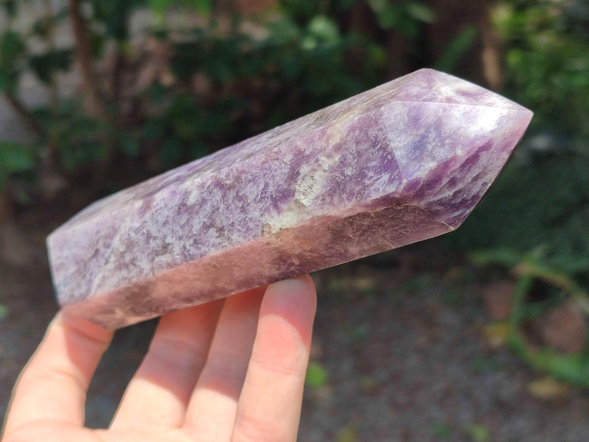 Polished Lepidolite With Pink Rubellite Tourmaline Display Crystals x 3 From Ambatondrazaka, Madagascar - Toprock Gemstones and Minerals 