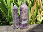 Polished Lepidolite With Pink Rubellite Tourmaline Display Crystals x 3 From Ambatondrazaka, Madagascar - Toprock Gemstones and Minerals 