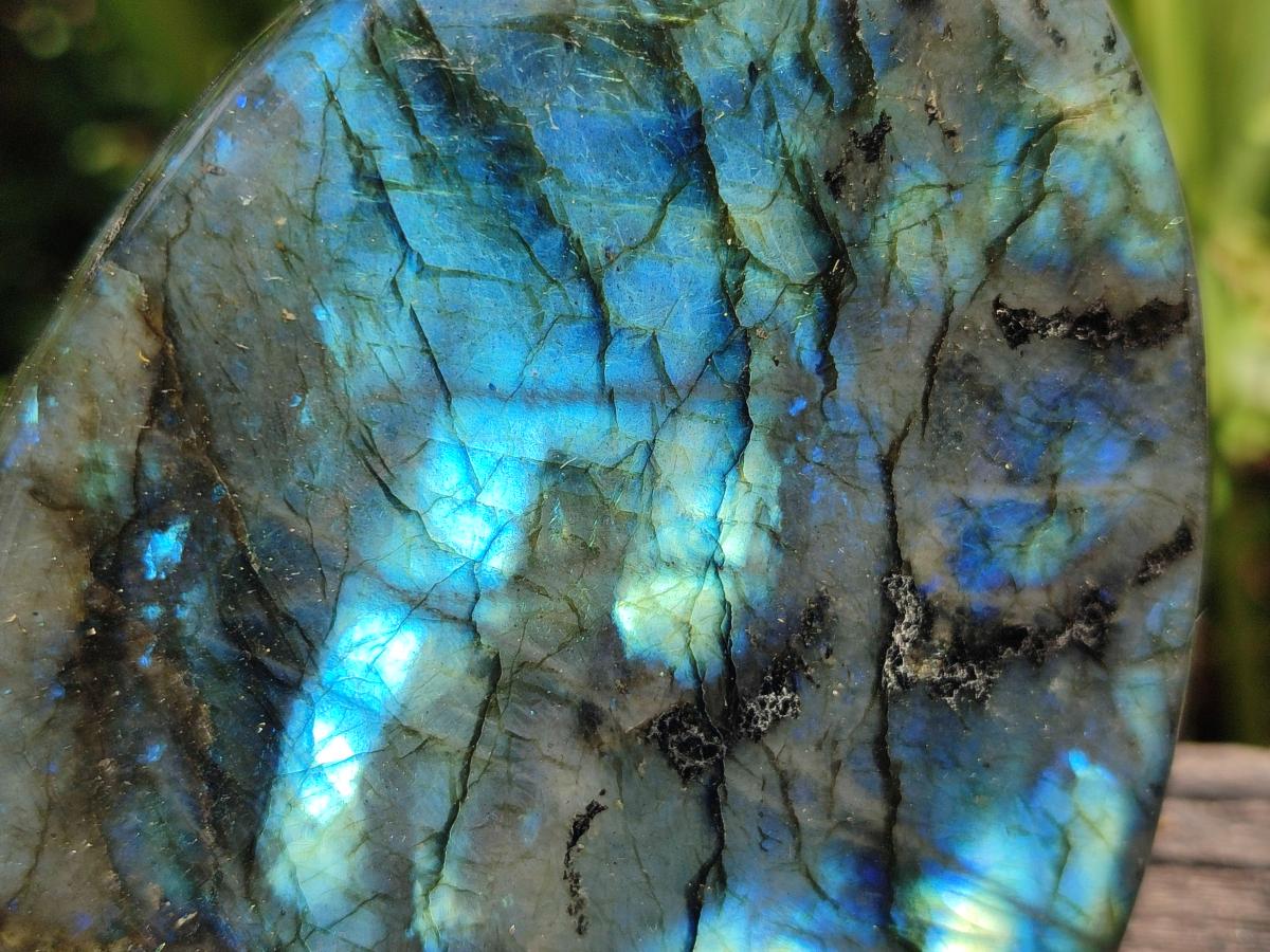Polished Labradorite Standing Free Forms x 3 From Madagascar - Toprock Gemstones and Minerals 