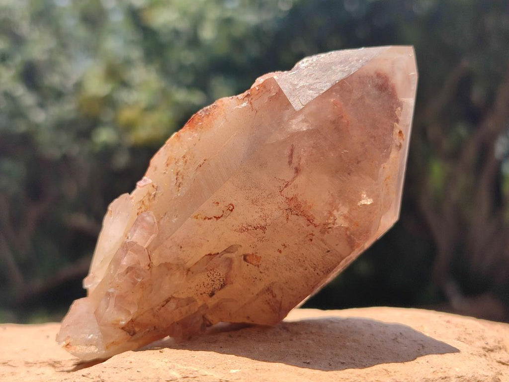 Natural Red Hematoid Quartz Clusters x 3 From Karoi, Zimbabwe - Toprock Gemstones and Minerals 