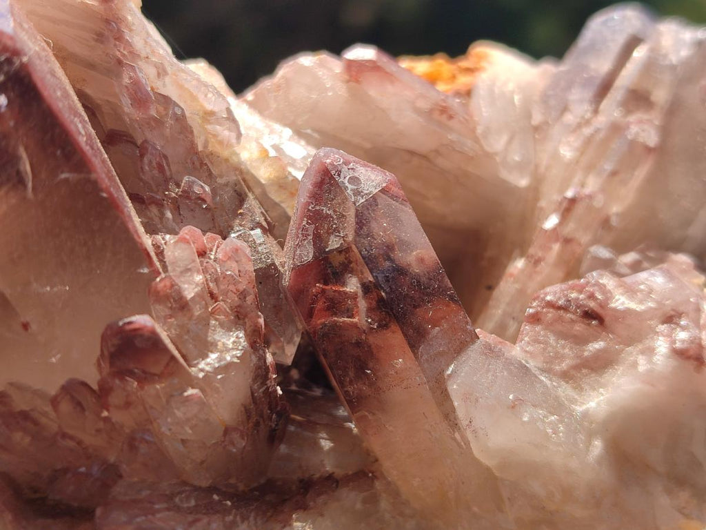 Natural Red Hematoid Quartz Clusters x 3 From Karoi, Zimbabwe - Toprock Gemstones and Minerals 