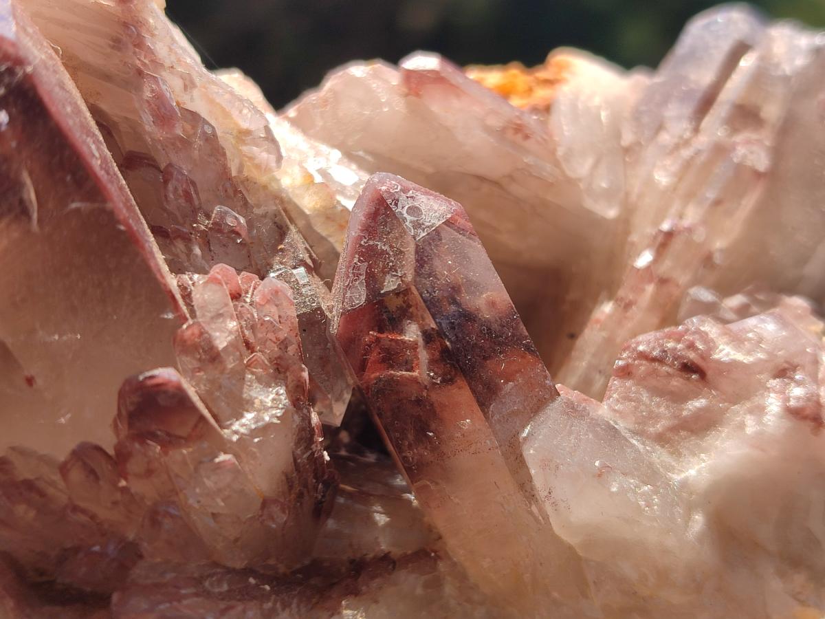 Natural Red Hematoid Quartz Clusters x 3 From Karoi, Zimbabwe - Toprock Gemstones and Minerals 
