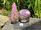 Polished Stichtite Standing Free Forms x 3 From Barberton, South Africa - Toprock Gemstones and Minerals 