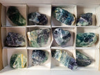 Natural Watermelon Fluorite Cobbed Specimens x 12 From Uis, Namibia - Toprock Gemstones and Minerals 