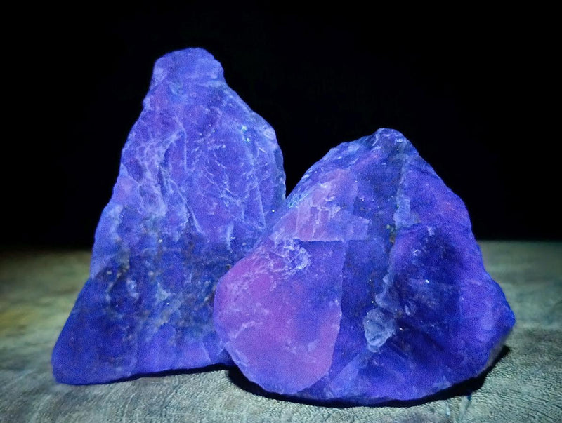 Natural Watermelon Fluorite Cobbed Specimens x 12 From Uis, Namibia - Toprock Gemstones and Minerals 