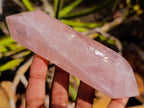 Polished Double Terminated Gemmy Rose Quartz Crystals x 6 From Madagascar - Toprock Gemstones and Minerals 