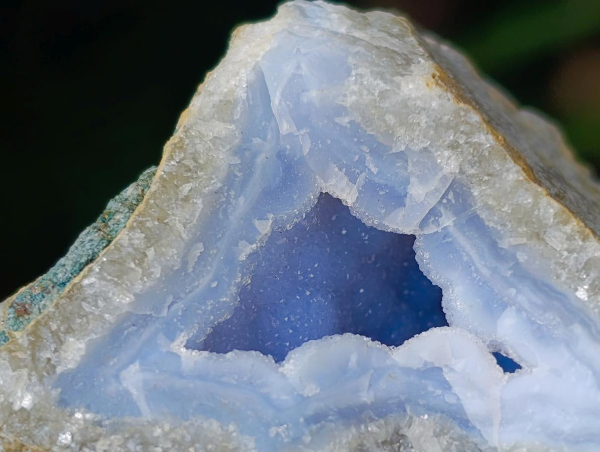Natural Blue Lace Agate Geode Specimens x 12 From Nsanje, Malawi - Toprock Gemstones and Minerals 