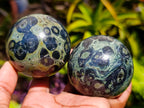 Polished Stromatolite Spheres x 6 From Katsepy, Madagascar - Toprock Gemstones and Minerals 