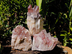 Natural Red Hematoid Quartz Clusters x 3 From Karoi, Zimbabwe - Toprock Gemstones and Minerals 