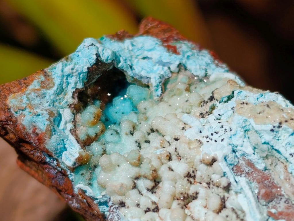 Natural Botryoidal Chrysocolla and Malachite Pseudomorph Specimens x 6 From Kolwezi, Congo - Toprock Gemstones and Minerals 