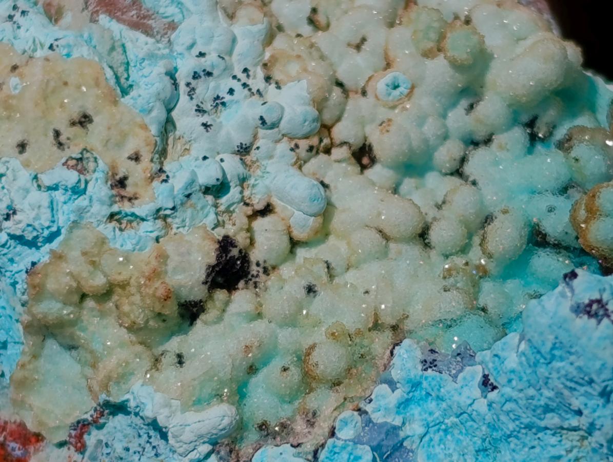 Natural Botryoidal Chrysocolla and Malachite Pseudomorph Specimens x 6 From Kolwezi, Congo - Toprock Gemstones and Minerals 