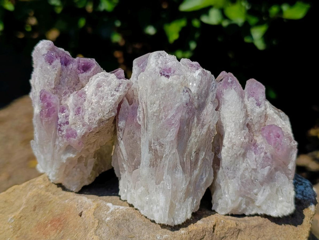 Natural Sugar Amethyst Clusters x 12 From Zambia - Toprock Gemstones and Minerals 