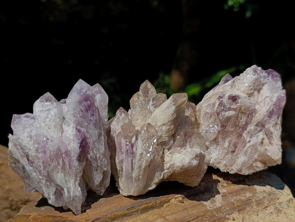 Natural Sugar Amethyst Clusters x 12 From Zambia - Toprock Gemstones and Minerals 