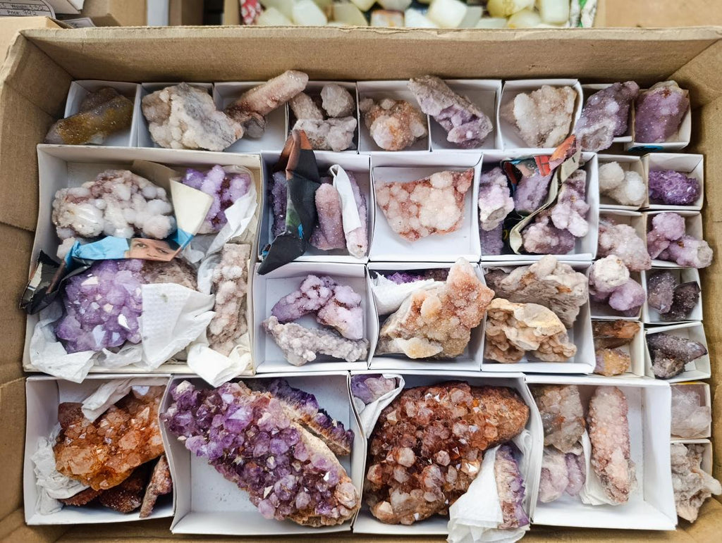 Natural Mixed Spirit Quartz Crystals and Clusters x 53 From Boekenhouthoek, South Africa - Toprock Gemstones and Minerals 