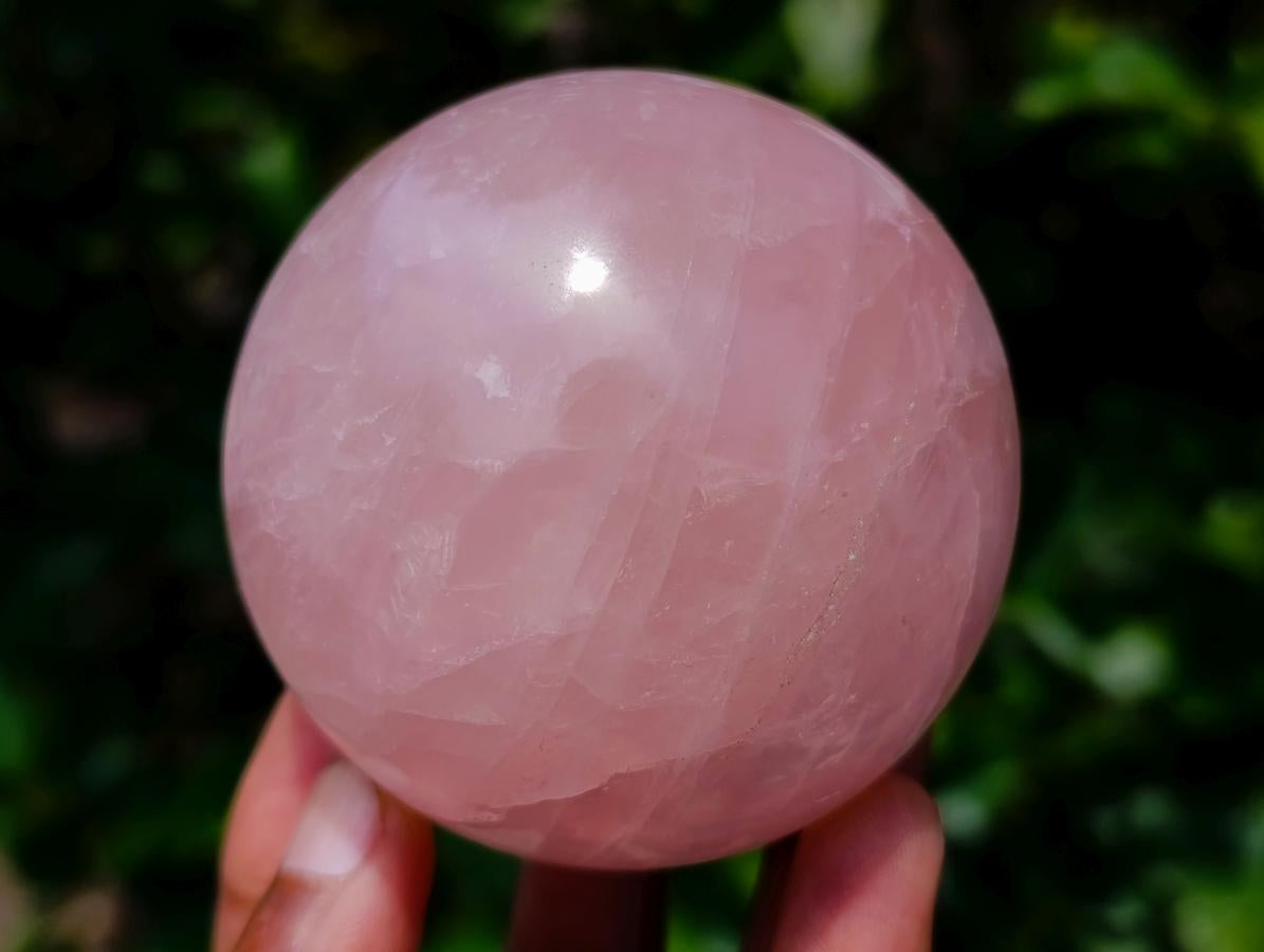 Polished Gemmy Star Rose Quartz Spheres x 3 From Madagascar - Toprock Gemstones and Minerals 
