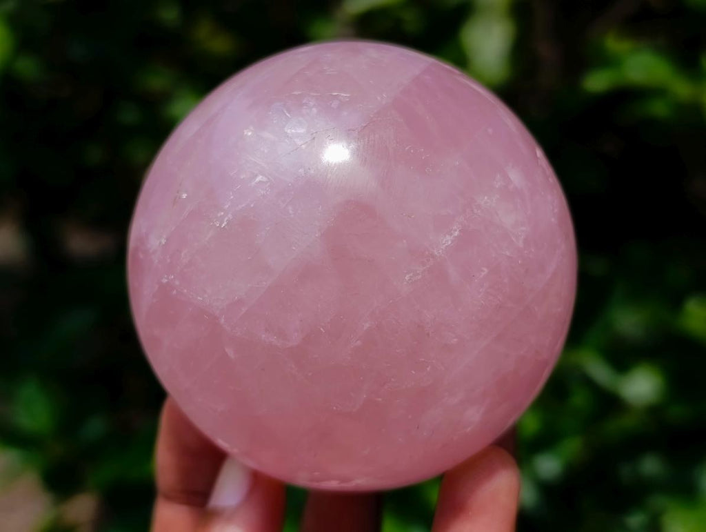Polished Gemmy Star Rose Quartz Spheres x 3 From Madagascar - Toprock Gemstones and Minerals 