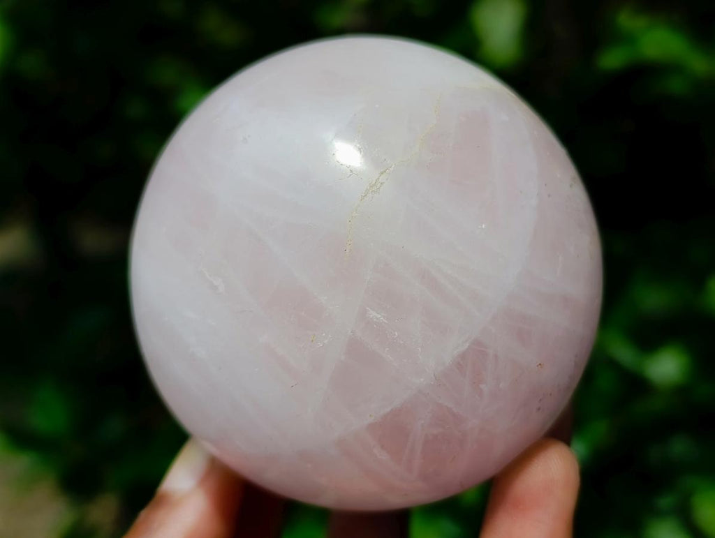 Polished Gemmy Star Rose Quartz Spheres x 3 From Madagascar - Toprock Gemstones and Minerals 
