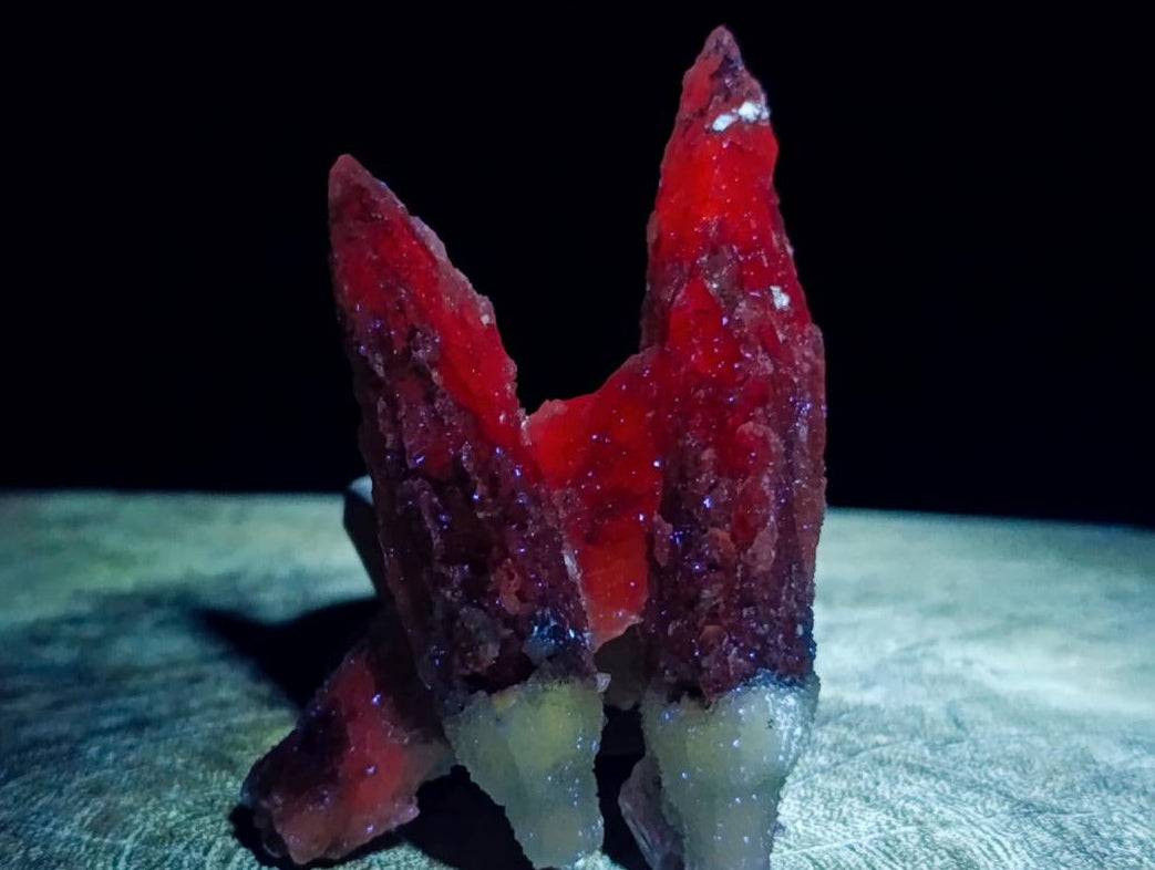 Natural Drusy Quartz Coated Spearhead Calcite Crystals x 12 From Albert's Mountain, Lesotho - Toprock Gemstones and Minerals 